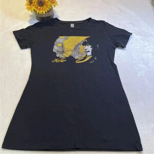 Next level women’s size S graphic black short sleeve T-shirt